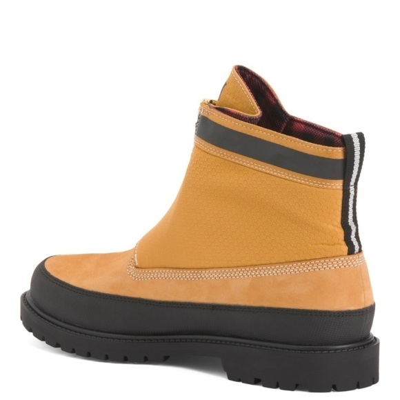 Timberland New Size 7 Heritage 6 Inch Front Zip Toe Bumper Boot Wheat Nubuck - Picture 2 of 12